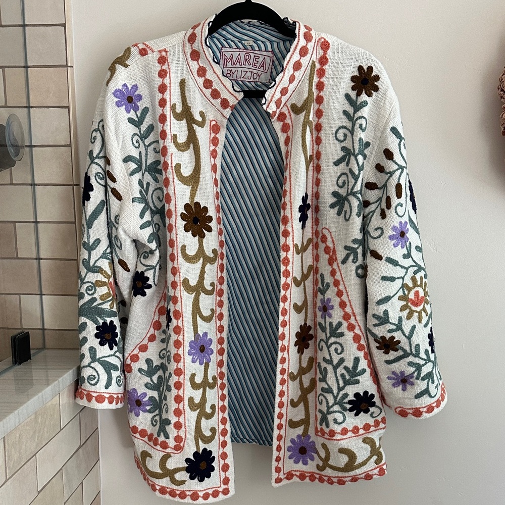 Marea Embroidered Jacket - Multicolor